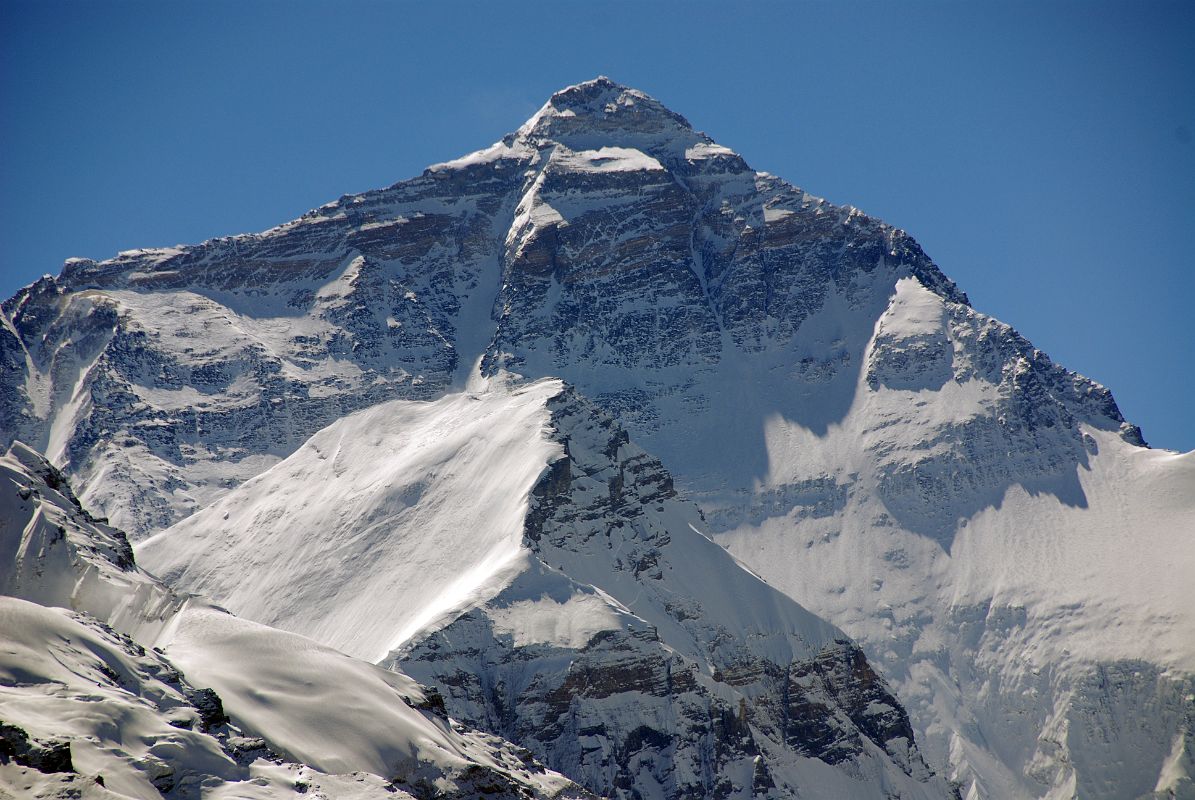 05 Mount Everest North Face Close Up From Rongbuk Monastery Morning